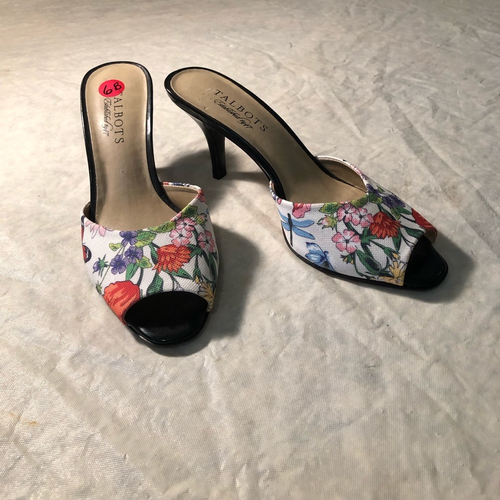 Talbots floral heels